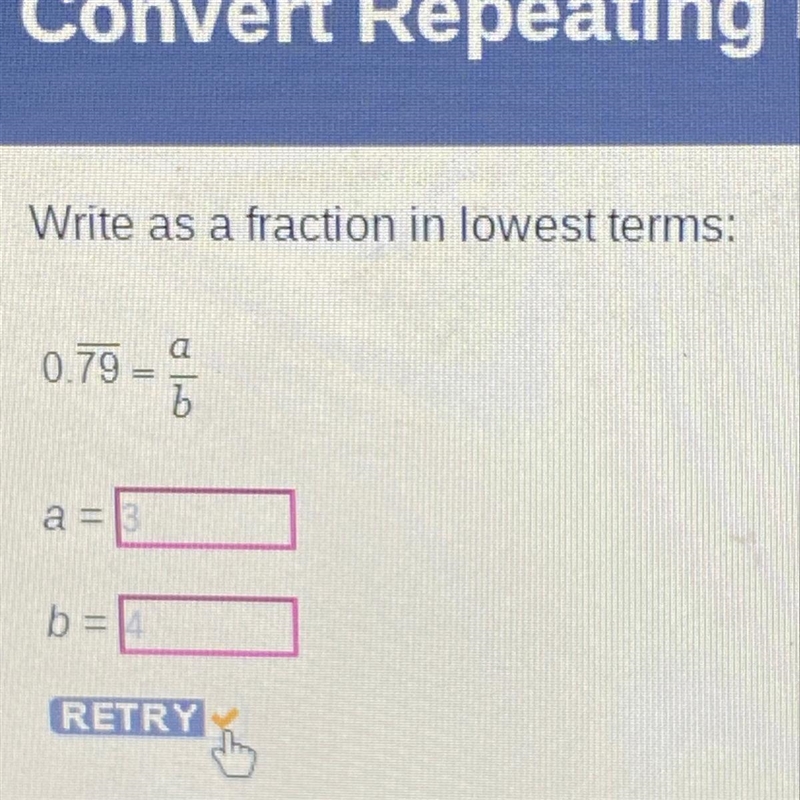 Write as a fraction in lowest terms:-example-1