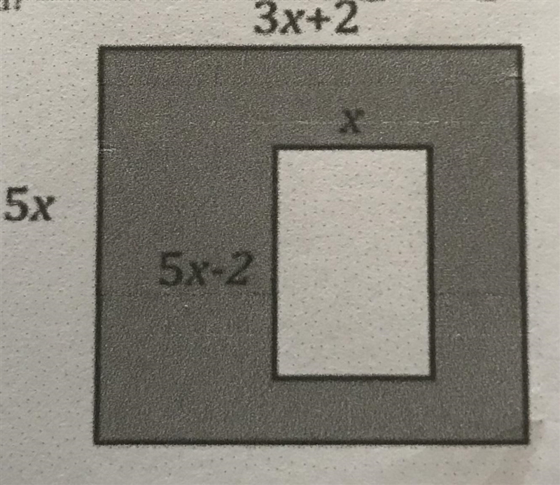 Write an expression to find area of the shaded region in the given figure...-example-1