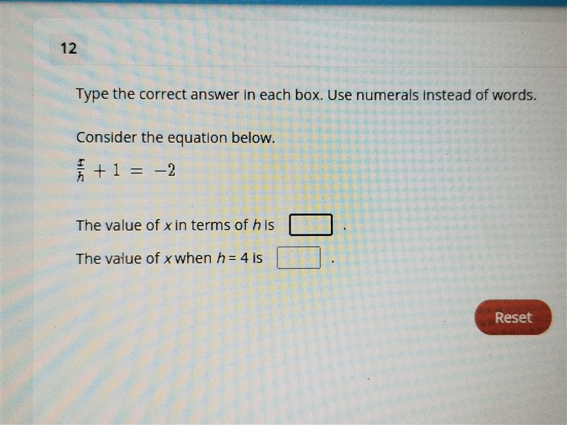 Type the correct answer in each box. Use numerals instead of words. Consider the equation-example-1