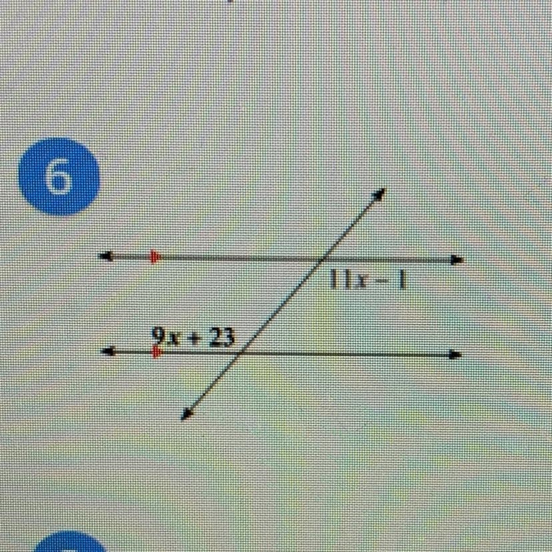 Measure the angle of 9x+23-example-1