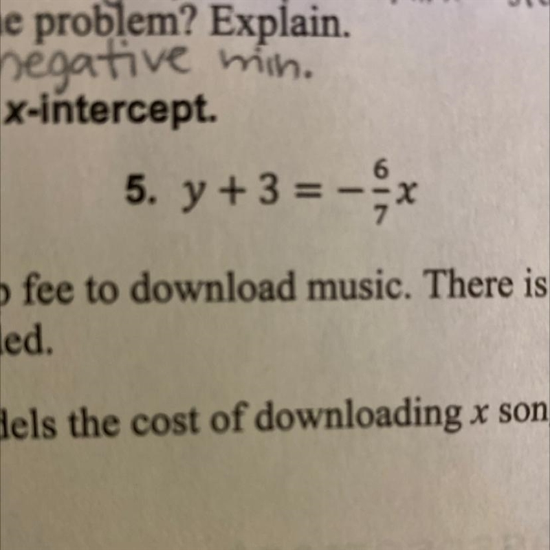 Can someone plz help i need to graph it and identify the x-intercept-example-1