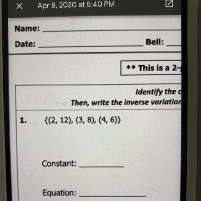 The constant and the equation of the photo.-example-1