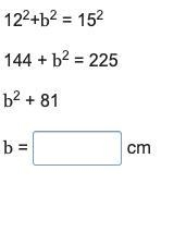 Consider this right triangle with given measures what is the unknown length-example-2