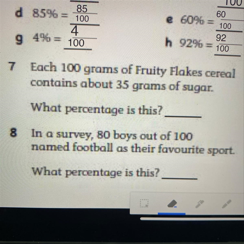 Is number 7 35 percent And number 8 80 percent If not can I have help-example-1