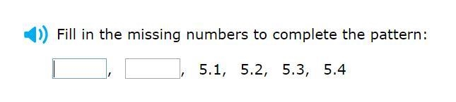 Please help! Correct answer only, please! Fill in the missing numbers to complete-example-1