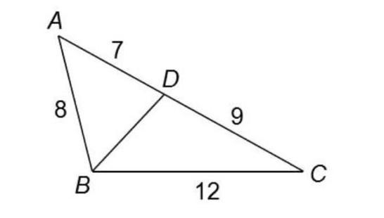 8. In the figure, ADC is a straight line. (a) Prove that triangle ABC ~ triangle BDC-example-1