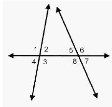 In the diagram, the measure of angle 8 is 124°, and the measure of angle 2 is 84°. What-example-1