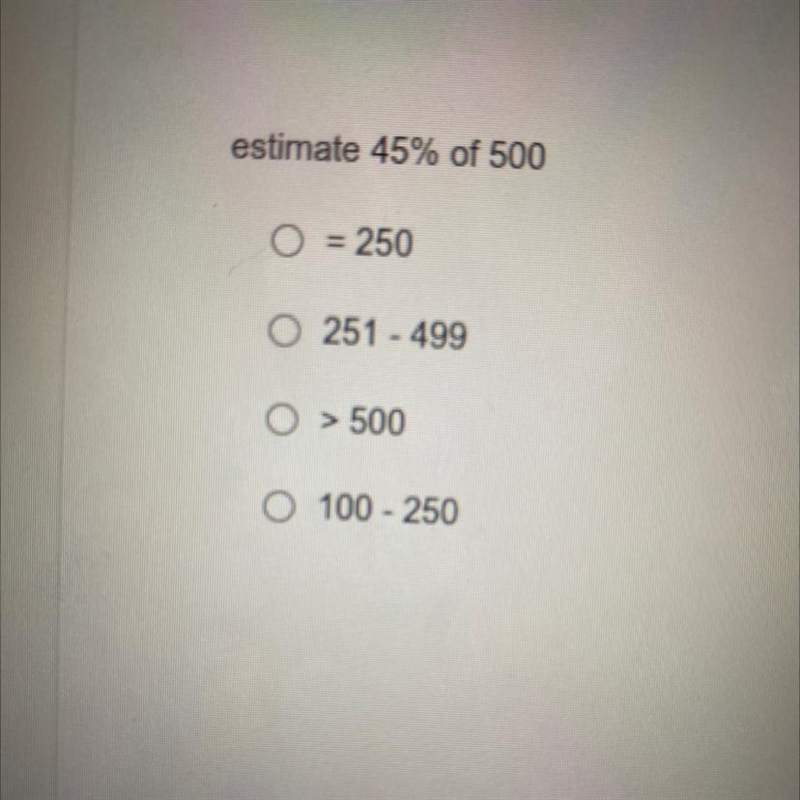 Estimate 45% of 500 help pleaseeee-example-1