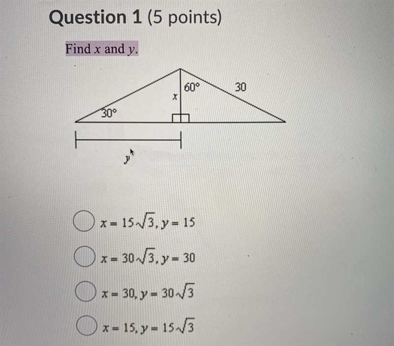 Please help!!!! Find X and Y-example-1