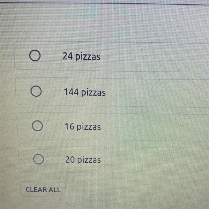 It takes one pizza to feed three people. How many pizzas will it take to feed forty-example-1