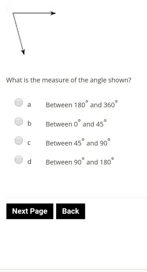 EASY GEOMETRY** what is the measure of the angle shown​-example-1