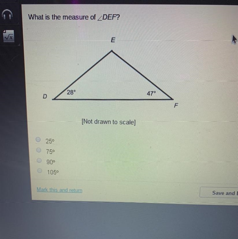 What is the measure of-example-1