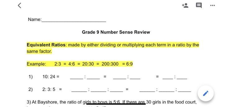 Ratio help! *grade 9 work* help if you can :)-example-1