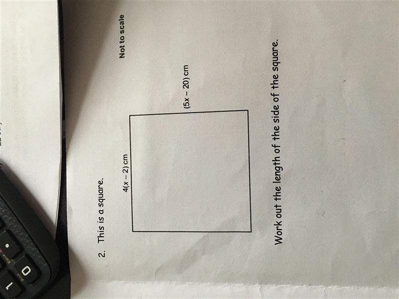 work out the length of the side of the square. i tried doing it but i didn’t understand-example-1