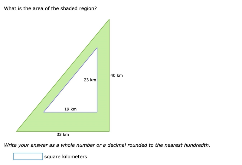 Area between two shapes. Geometry IXL pls help !-example-1