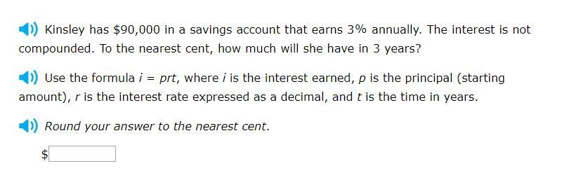 Please help asap! Correct answers only! Use the formula i = prt, where i is the interest-example-1