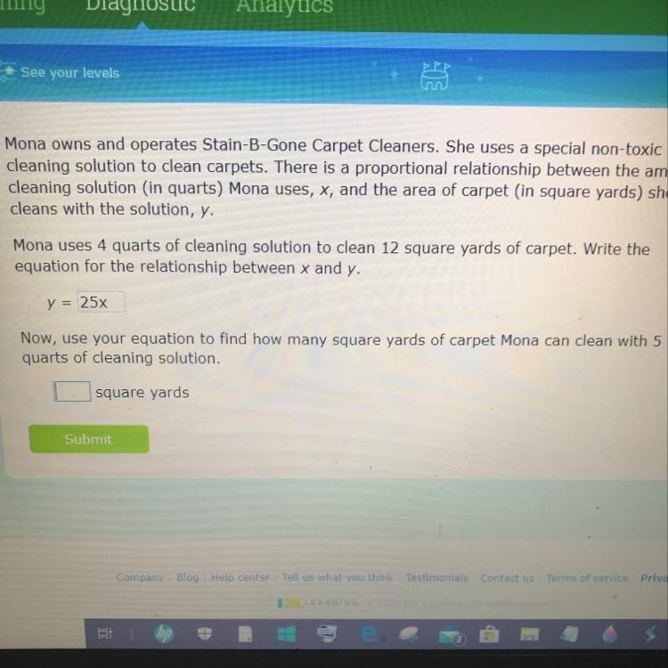 Look at the photo... What’s the answer for square yards?-example-1