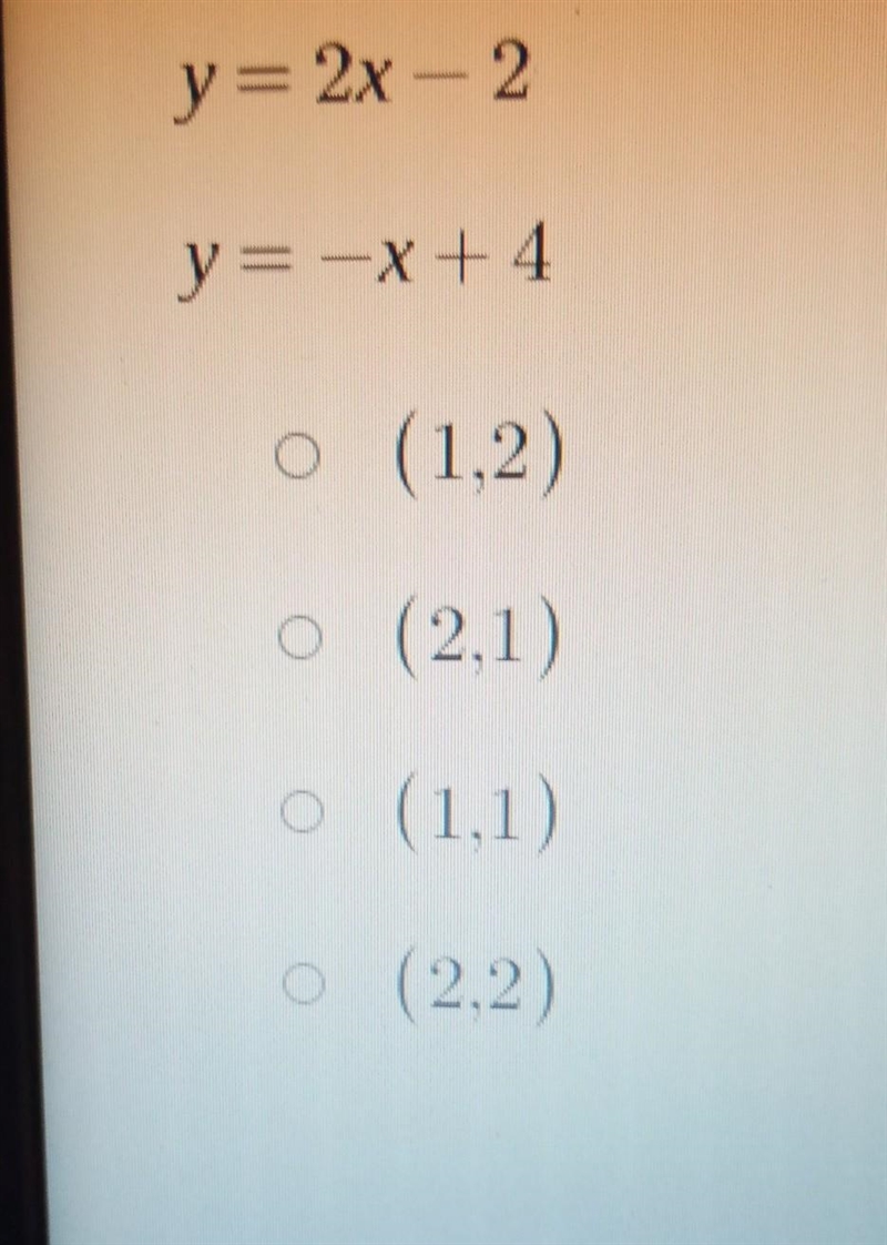 HELP MEEE PLEASEEEEE!!!!! I NEED HELPPP!! Which the ordered pair that is a solution-example-1