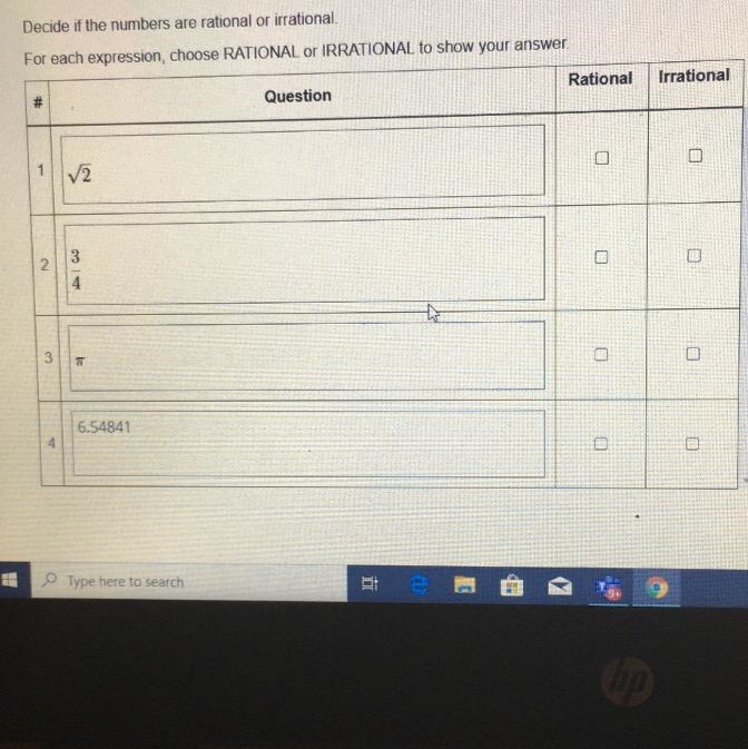 Which is rational and irrational?-example-1