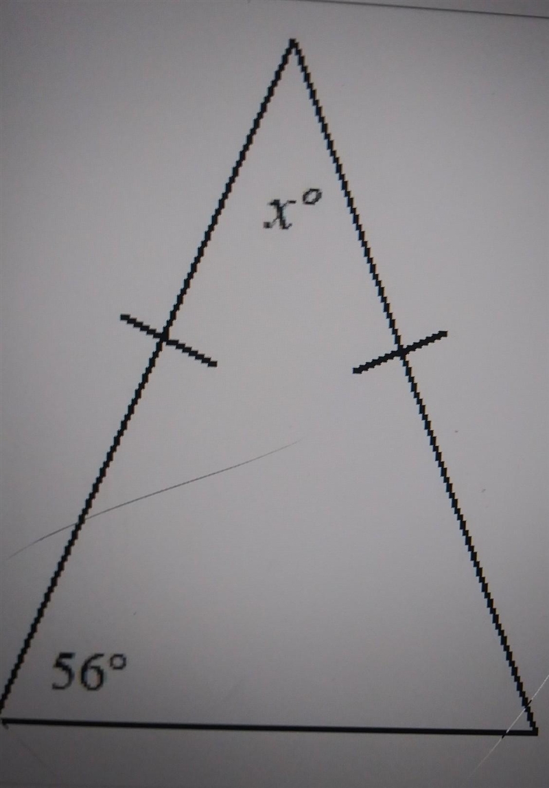 What is the value of x 1. 124 2. 62 3. 112 4. 68 explain why the answer is correct-example-1