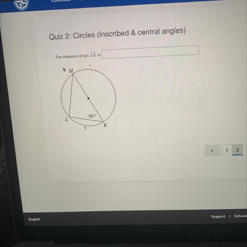 The measure of arc LK is?-example-1