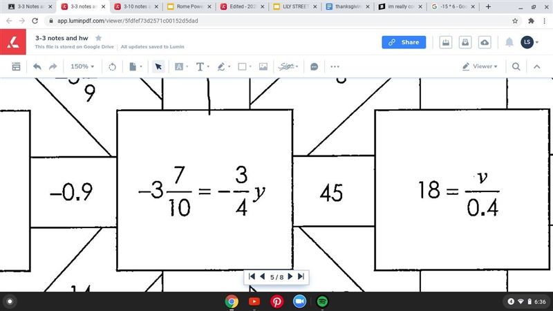 Im really confused bc ive tried everything and i cant figure this out -3 7/10 = -3/-4y-example-1