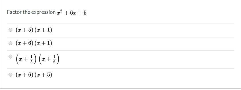 Factor the expression x^2+6x+5-example-1