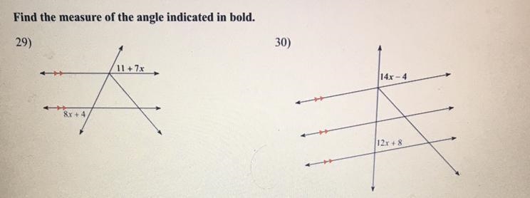 Find the measure of the angle indicated in bold.-example-1