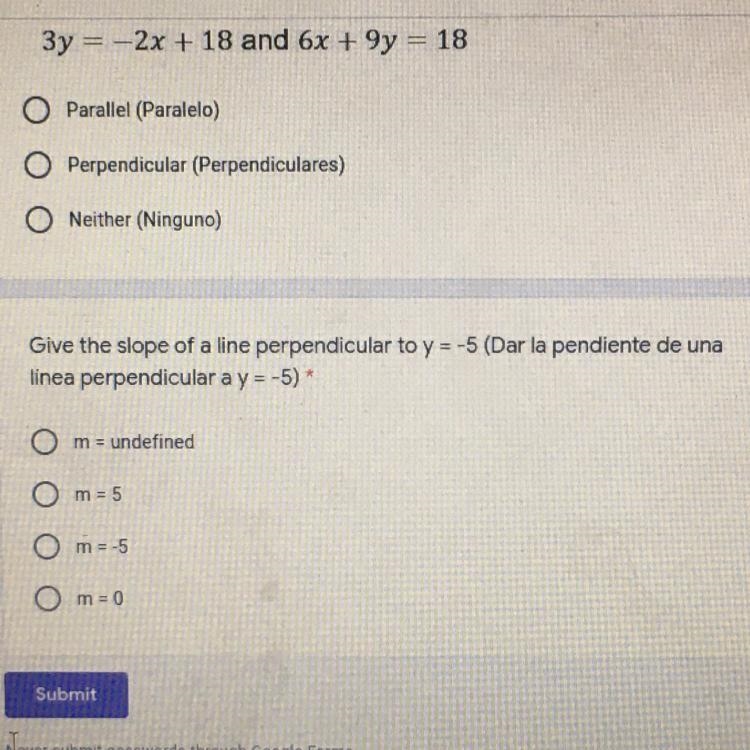 Give the slope of a line perpendicular to y = -5 PLEASE I NEED HELP-example-1