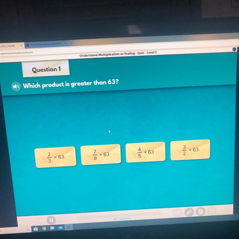 Which product is greater than 63?-example-1