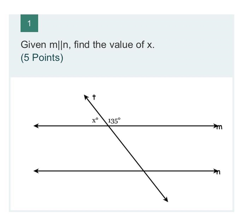 Given m||n, find the value of x.-example-1