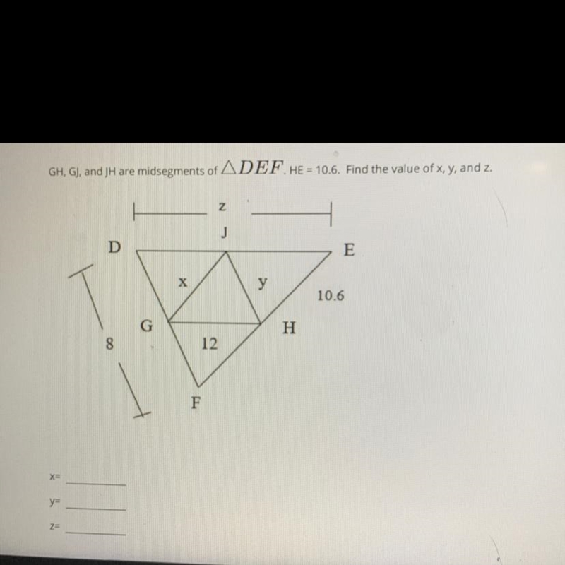 Find the value of X,Y and Z-example-1