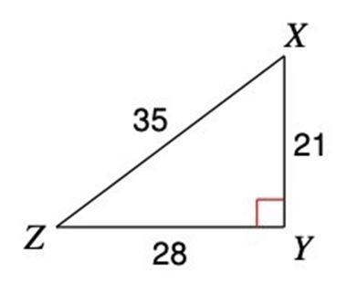 1. Select an angle OTHER THAN the right angle in the diagram and WRITE that angle-example-1