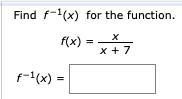 Find f ^−1(x) for the function.-example-1