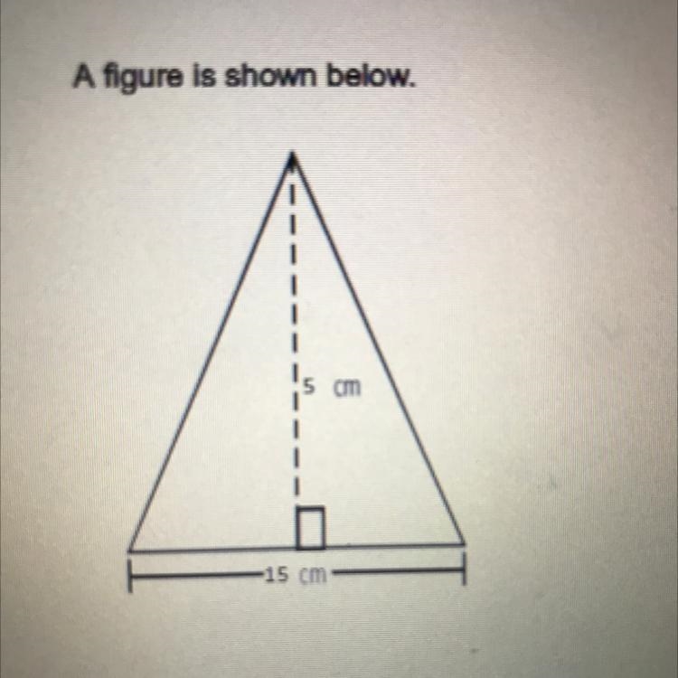 Create an expression that would represent the area of a triangle.-example-1