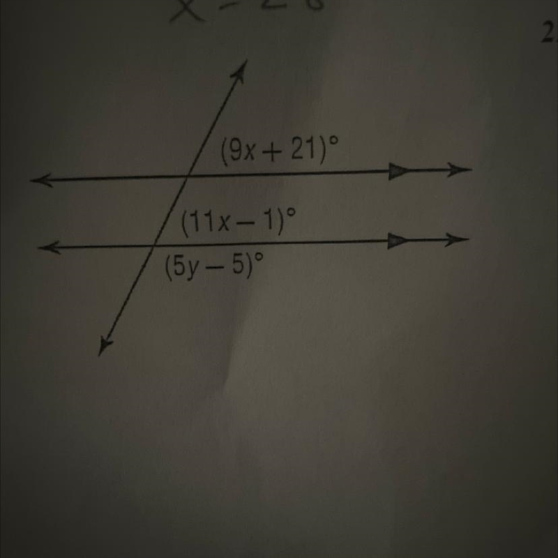 Find the value of the variables in the figure-example-1