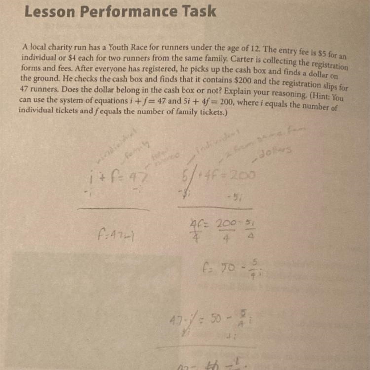 Please look at photo. Help please. Algebra 1 problem.-example-1