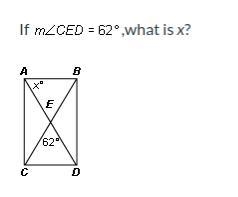 Help please! 10 pts! if mCED=62 what is x?-example-1