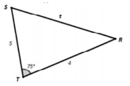 PLZ HELP, WORTH 20 PTS. Determine the approximate value of t. 2.03 5.54 6.4 15.45-example-1