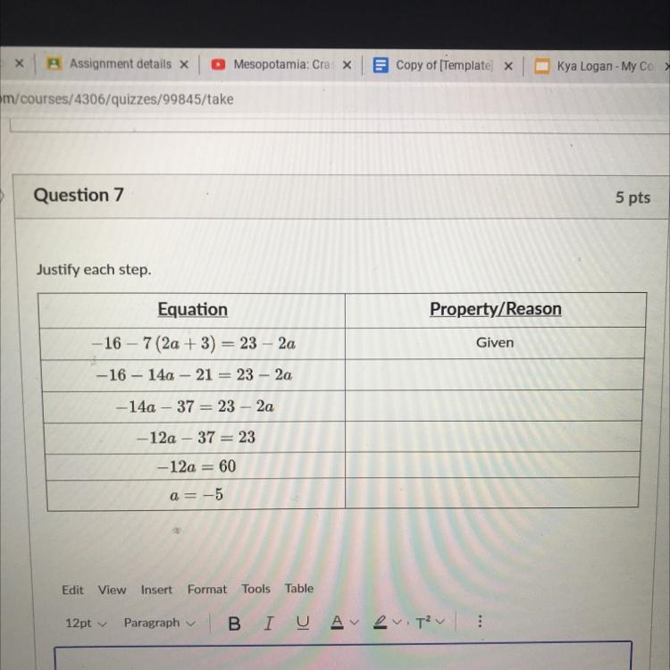 Describe each step in the process for solving an literal equation.-example-1