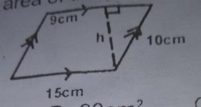 33. Find the area of the parallelogram above? ​-example-1