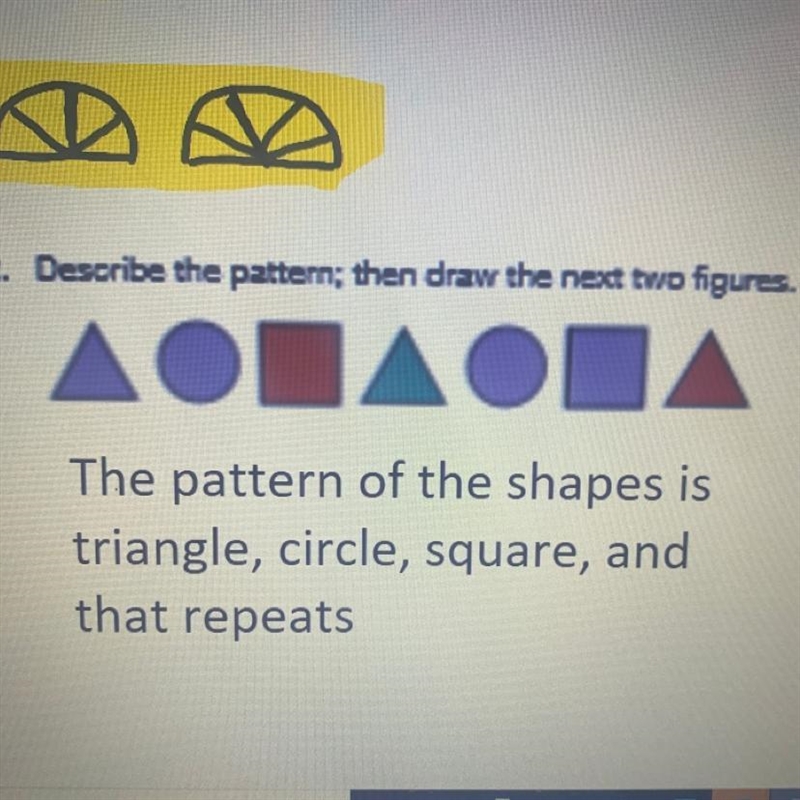 Can someone please tell me the color of the pattern please-example-1