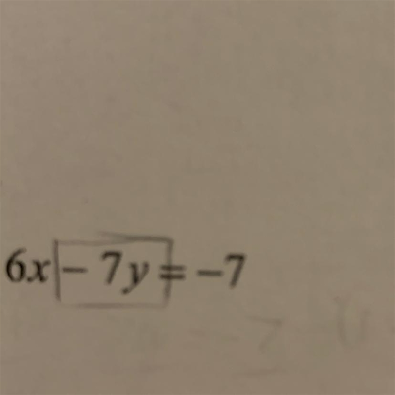 Write the slope intercept form of this equation. Y=Mx+b PLEASE SHOW WORK-example-1