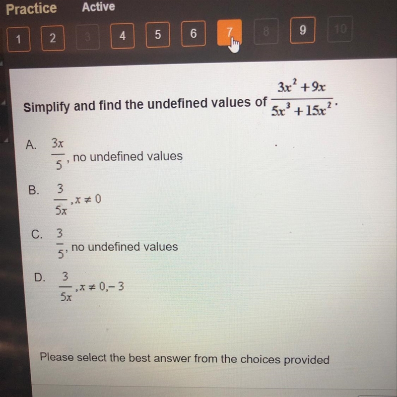 Simplify and find the undefined values of-example-1