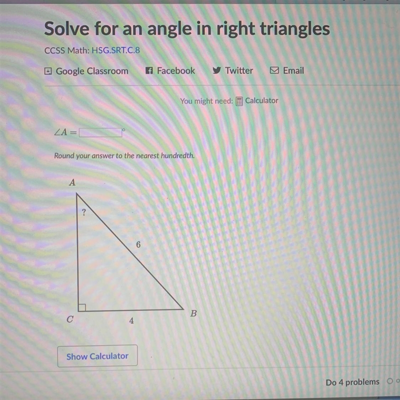 Round your answer to the nearest hundredth_ A ? 6 4-example-1