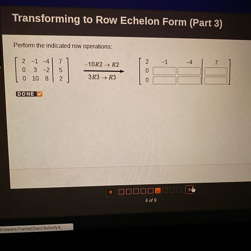 Perform the indicated row operations-example-1