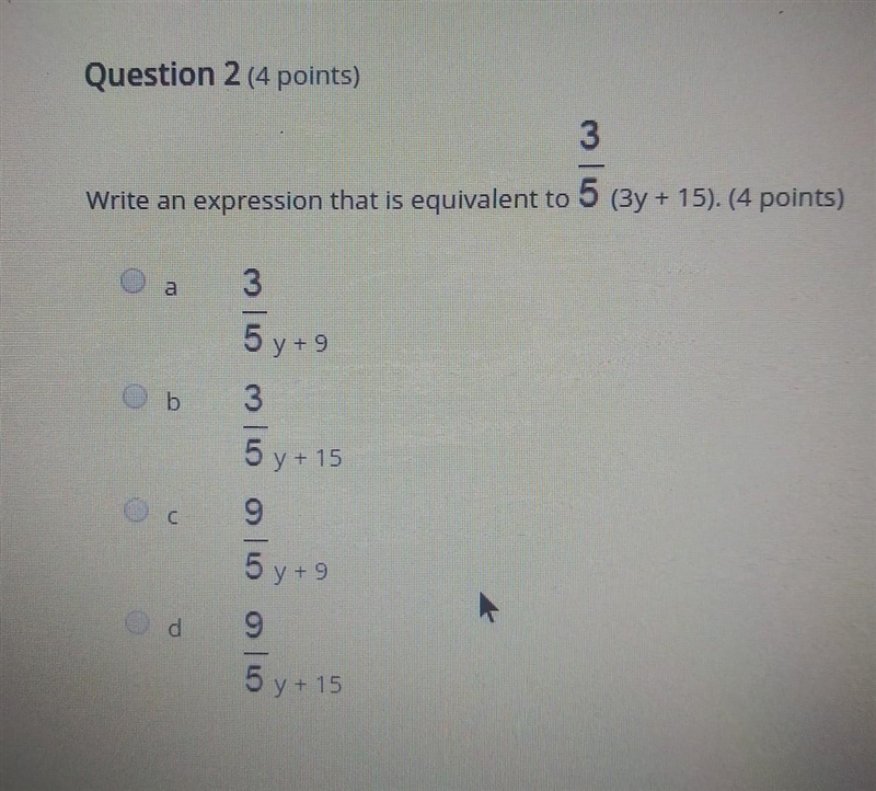 HEY HELP PLEASE THIS IS DUE TODAY!!! 3 5 Write an expression that is equivalent to-example-1