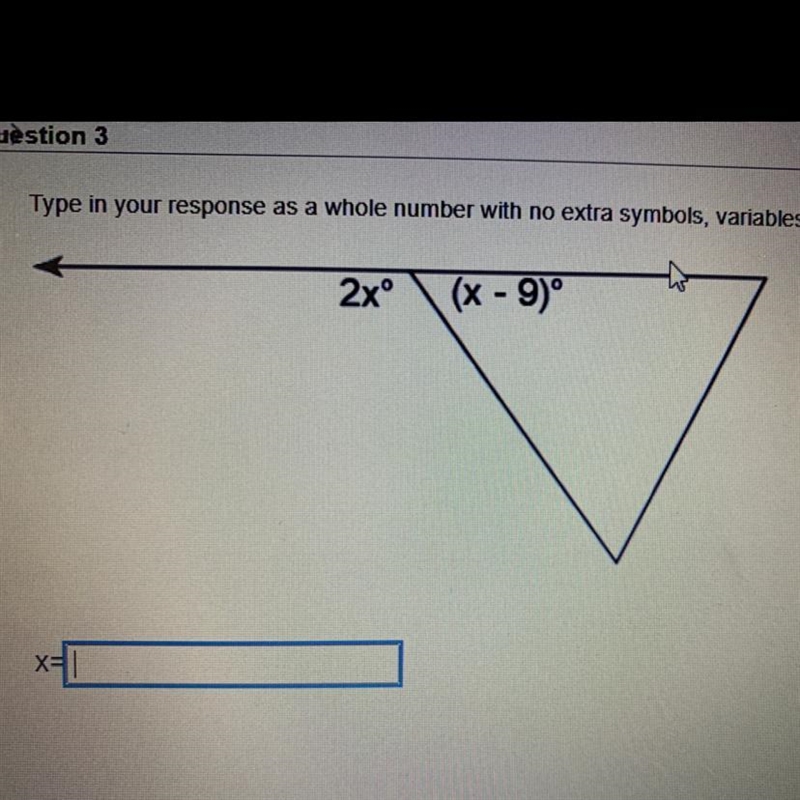 Help pls! Type in your response as a whole number with no extra symbols , variables-example-1