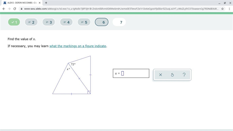 Find the value of x. geometry-example-1