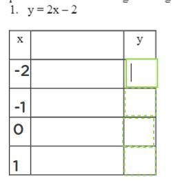 Look at the picture and fill the table-example-1